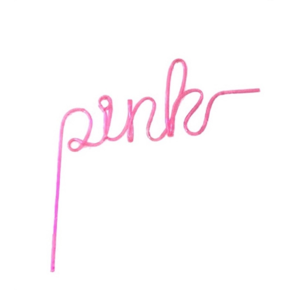 Victoria’s Secret PINK Bendy Word Straw Promotional 2017 Item Collectors Item